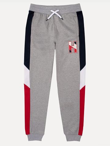Fiú Tommy Hilfiger Little Colorblock Jogger Nadrág Szürke | HU 2136MQZ